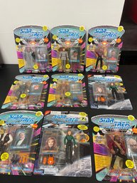 Lot Of 9 Star Trek TNG Action Figures