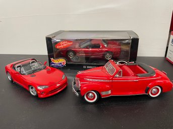 Lot Of 3 1/18 Scale Diecast Cars