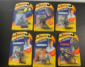 Lot Of 6 Action Masters Diecast Collectibles BATMAN, PREDATOR, TERMINATOR 2