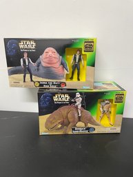 Kenner 2 Star Wars Sets Jabba  Han Dewback Sandtrooper