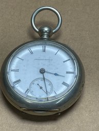 AMERICAN WATCH CO WALTHAM POCKETWATCH - RUNNING
