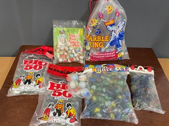 VINTAGE MARBLES IN BAGS