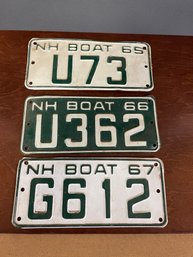 3 NH BOAT PLATES