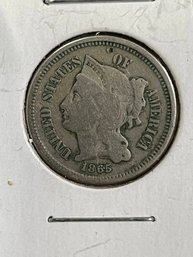 1865 3 CENT COIN