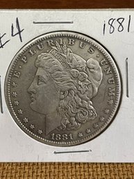 1881 Morgan Silver Dollar