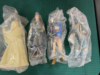 Lot Of 4 Applause Star Wars Vinyl Figures Boba Fett Obi Wan Limited Edition