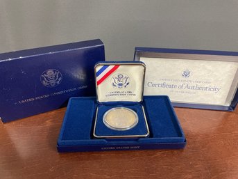 1987 90% SILVER DOLLAR CONSTITUTION COIN