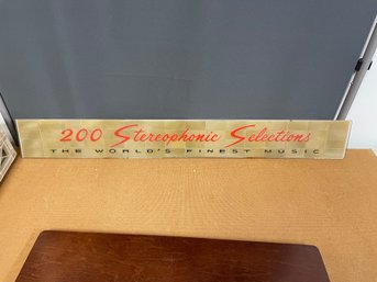 1960 JUKEBOX AMI MODEL K TROPICANA GLASS