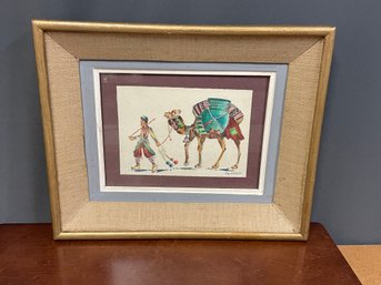 SIGNED WATERCOLOR - FRAMED