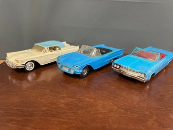 3 FRICTION DRIVE TOY CARS