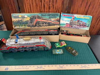 Tin Toys - Trains Cars