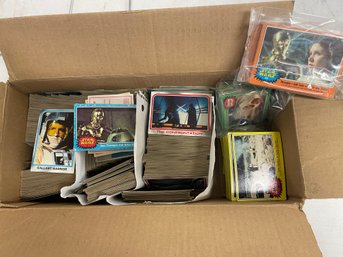 Large Lot Star Wars Trading Cards - Various Series