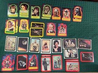 Star Wars Trading Cards STICKERS ONLY! Lot Of Over 30