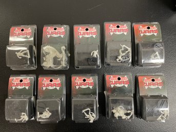 Lot Of 10 Sedition Wars White Metal Cast Figures