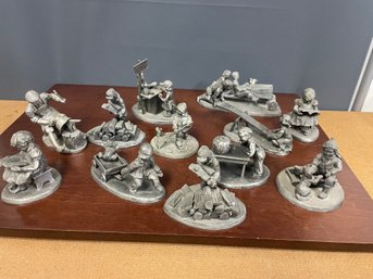 INTERNATIONAL PEWTER FIGURINES LOT