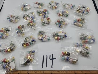 LARGE LOT NOS FAUX PANDORA STYLE BRACELETS