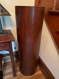 Large Round Wood Pedestal