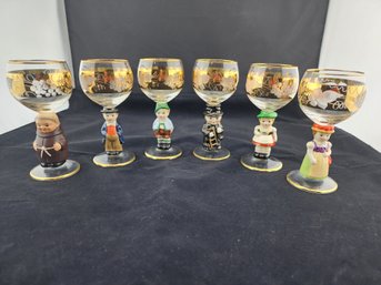 Goebel Hummel Wine Glasses (set Of 6)