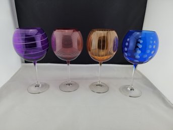 Large Mikasa Crystal Wine Goblets