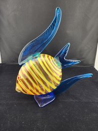 Large (1 Ft Tall) Blown Glass Fish