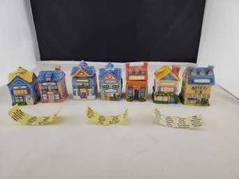Avon Victorian Cottage Set Of 5 Spices And S&P