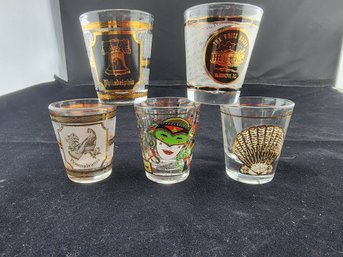 Culver 22K Shot Glasses (5)