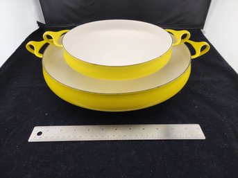 MCM Dansk Paella Pans - Yellow