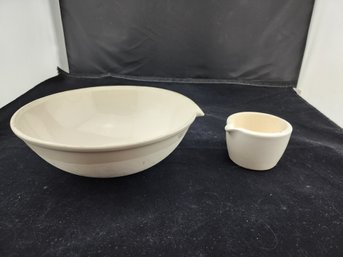 CoorsTek Large Bowl And Apothecary Mortar