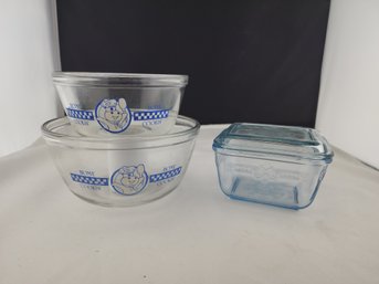 Pillbury Doughboy Anchor Hocking Mixing Bowls
