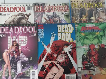 Deadpool Comic Book Lot Of 6 Marvel Comics
