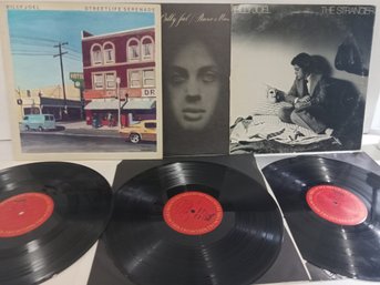 Lot Of 3 Billy Joel Vinyl Records 1973-77
