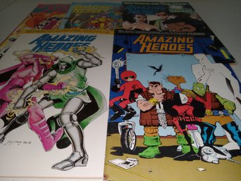 Amazing Heroes Catalogs Lot Of 5 1986-1991