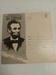Walt Disney Great Moments With Mr.lincoln 45 President Lincoln