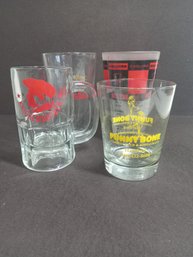 Lot Of 4 Various Drinking Glasses