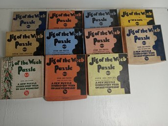 Vintage Jigsaw Puzzle Lot Of 11 Incomplete
