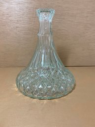 Vintage Pressed Glass Decanter 8.5 Inches Tall