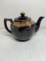 Vintage Brown Drip Glazed Pottery Teapot Roughly 5.5 Inches Tall
