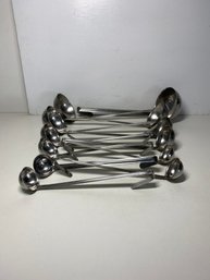 Lot Of 12 Unbranded Ladles 9 Say Made In India 2 Say Made In Korea