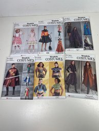 Lot Of 6 Simplicity Costumes Sewing Patterns