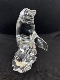 5.25 Inch Princess House Wonders Of The Wild Solid Crystal Sea Lion Figurine