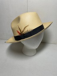 Mens Raffaelli Italia Shantung Fedora Hat