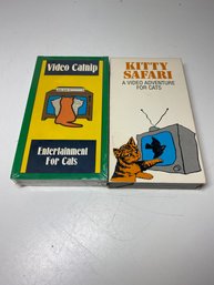 Lot Of 2 Cat VHS Tapes Including Kitty Safari And Video Catnip
