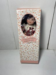 JCPENNY Floral 16 Inch Porcelain Collectible Doll