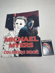 Michael Myers Coloring Book & Halloween Magnet