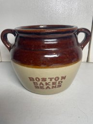Vintage Boston Baked Beans Double Handled Crock