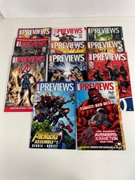 Marvel Previews 11 From 2012 Various Years Great For Crafting