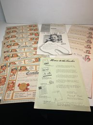 Vintage 1947 Ipana Tooth Care Plan For Students Including Certificates And More