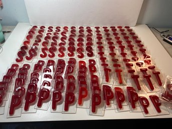 Lot Of Over 150 Outdoor 4x2.5' Marquee Sign Letters P,T, And S
