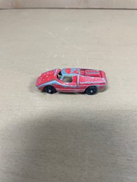 Vintage Red Tootsietoy Fiat Abarth Die Cast Car