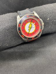 Men's Untested DC Comics Flash Lighting Bolt Watch